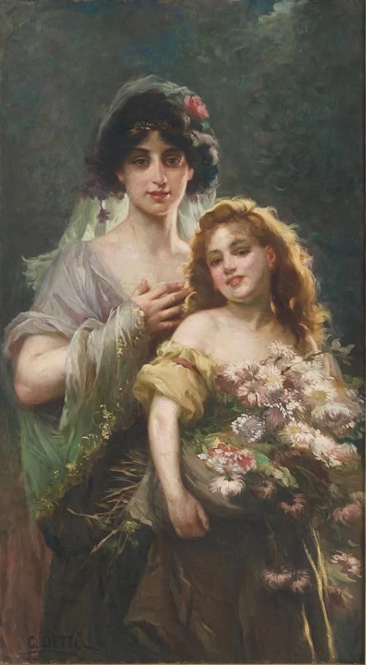 Cesare Detti - I raccoglitori di fiori